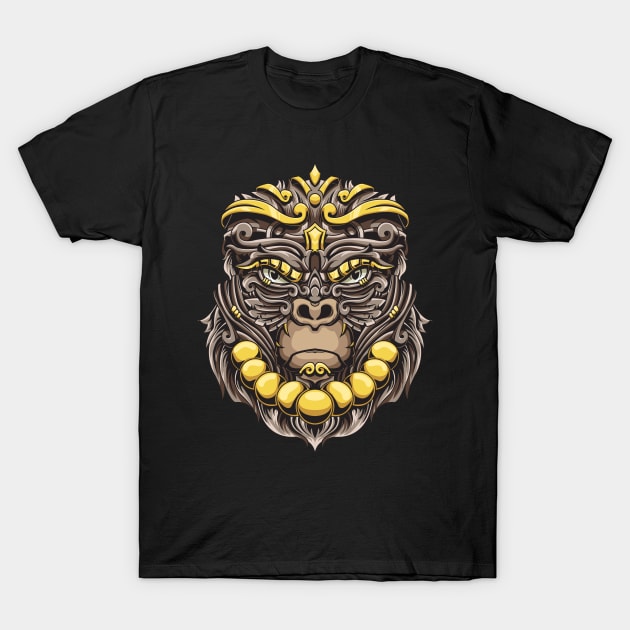 ornamental gorilla T-Shirt by NizarW